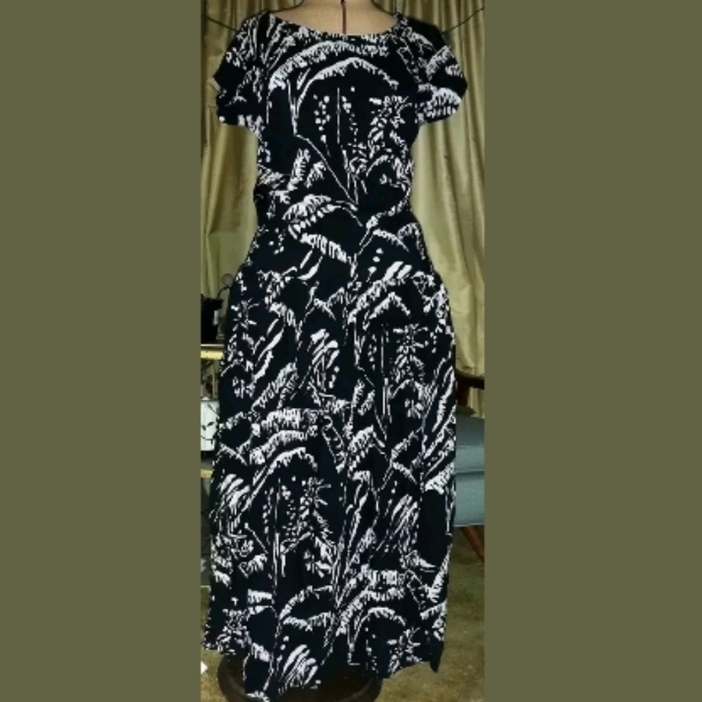 Vintage 80s 90s Dress SzM Passports pier 1 imports